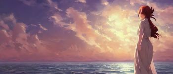 A subdued but colorful anime scene